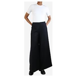 Autre Marque-Black wide-leg pocket trousers - size UK 6-Black