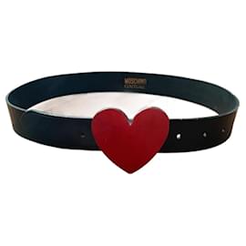 Moschino-Belts-Black,Red
