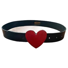 Moschino Cintos Preto Vermelho