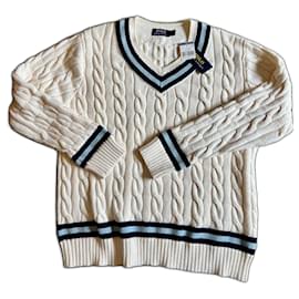 Ralph Lauren-ICONIC CRICKET SWEATER-Beige