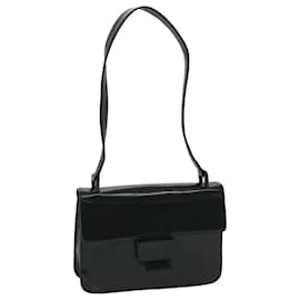 Prada-PRADA Hand Bag Leather Black Auth bs12636-Black