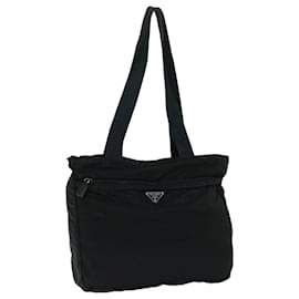Prada-PRADA Tote Bag Nylon Black Auth ar11507-Black