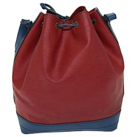 Louis Vuitton-LOUIS VUITTON Epi Noe Shoulder Bag Bicolor Red Blue M44084 LV Auth 68539-Red,Blue