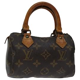 Louis Vuitton-LOUIS VUITTON Monogram Mini Speedy Hand Bag M41534 LV Auth 68713-Monogram