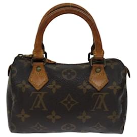 Louis Vuitton-LOUIS VUITTON Monogram Mini Speedy Hand Bag M41534 LV Auth 68713-Monogram