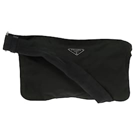 Prada-PRADA Waist bag Nylon Khaki Auth ac2816-Khaki
