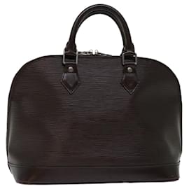 Louis Vuitton-LOUIS VUITTON Epi Alma Bolso de mano Mocha M5214D LV Auth 68529-Castaño