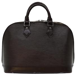 Louis Vuitton-LOUIS VUITTON Epi Alma Bolso de mano Mocha M5214D LV Auth 68529-Castaño