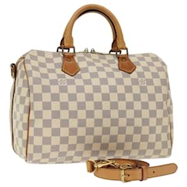 Louis Vuitton-LOUIS VUITTON Damier Azur Speedy Bandouliere 30 2way Hand Bag N41052 auth 68549-Other