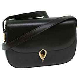 Céline-CELINE Shoulder Bag Leather Brown Auth bs11189-Brown