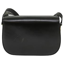 Céline-CELINE Shoulder Bag Leather Brown Auth bs11189-Brown