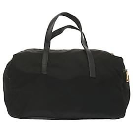Prada-PRADA Hand Bag Nylon Black Auth hk1173-Black