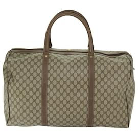 Gucci-GUCCI GG Supreme Boston Bag PVC Beige 012 123 6081 55 auth 66961-Beige
