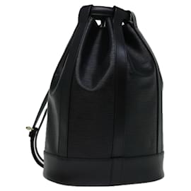 Louis Vuitton-LOUIS VUITTON Epi Randonnee PM Shoulder Bag Black M52352 LV Auth yk10919-Black