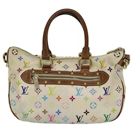 Louis Vuitton-Mehrfarbige Rita-Handtasche mit Monogramm von LOUIS VUITTON 2Weise Weiß M40125 LV Auth 68860-Weiß