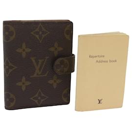 Louis Vuitton-LOUIS VUITTON Monogram Agenda Mini Day Planner Cover R20007 LV Auth th4685-Monograma