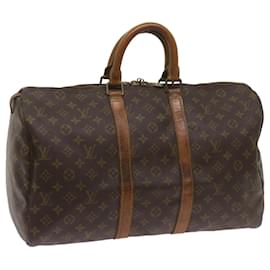 Louis Vuitton-Louis Vuitton-Monogramm Keepall 45 Boston Bag M.41428 LV Auth 68556-Monogramm