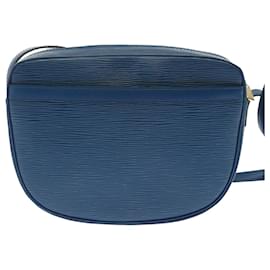 Louis Vuitton-LOUIS VUITTON Epi June Feuille Bolsa de Ombro Azul M52155 Autenticação de LV 68720-Azul