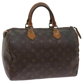 Louis Vuitton-Louis Vuitton Monogram Speedy 30 Hand Bag M41526 LV Auth bs12904-Monogram