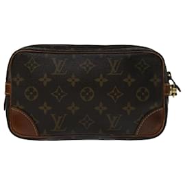 Louis Vuitton-LOUIS VUITTON Monogramm Marly Dragonne PM Clutch Bag M.51827 LV Auth 68647-Monogramm