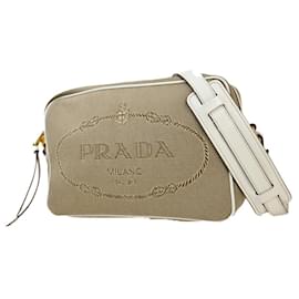 Prada-Jacquard con logotipo de Prada-Castaño