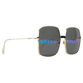 Gucci-Óculos de Sol GUCCI T.  metal-Dourado