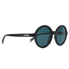 Chanel-CHANEL  Sunglasses T.  metal-Black