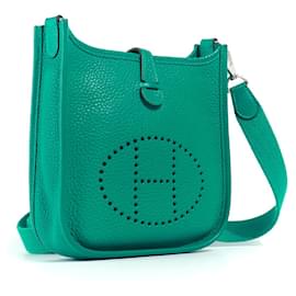 Hermès-HERMES  Handbags T.  leather-Green