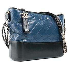 Chanel-CHANEL  Handbags T.  leather-Navy blue