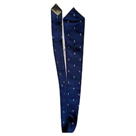 Hermès-Cravates-Bleu foncé