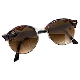 Ray-Ban-Clubround-Castaño,Azul