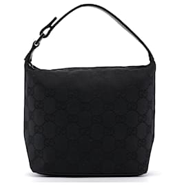 Gucci-GUCCI Handbags Cotton Black Jackie-Black