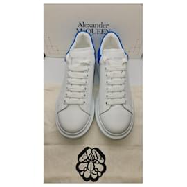 Alexander Mcqueen-Alexander McQueen Oversized Sneaker 'Weiß Elektrisch Blau 43,5 NEU-Weiß