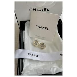 Chanel-BOUCLES D'OREILLES CC-Doré