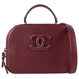 Chanel-Chanel Red Coco Curve Vanity Case-Red,Other