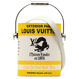 Louis Vuitton-Lata de tinta amarela com monograma Louis Vuitton-Amarelo