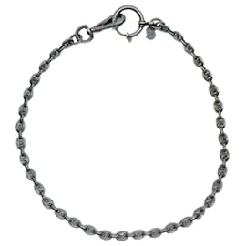 Christian Dior-VINTAGE CHRISTIAN DIOR LINKS NECKLACE 39 CM IN GRAY METAL NECKLACE JEWEL-Grey
