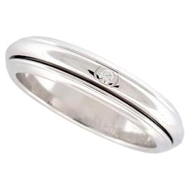 Piaget-NEW PIAGET POSSESSION RING 56 WHITE GOLD 18K 6.1GR AND DIAMOND 0.008CT RING-Silvery