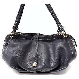 Céline CELINE BITTERSWEET SHOULDER HANDBAG BLACK LEATHER HOBO LEATHER PURSE Black