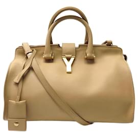 SAC A MAIN YVES SAINT LAURENT LIGNE Y CHYC 311210 BANDOULIERE CUIR CAMEL Camel