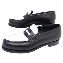 NUEVOS MOCASINES JM WESTON 180 BICOLOR NEGRO BLANCO 5.5do 39 Mocasines Otro
