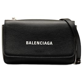 Balenciaga-Leather Everday Chain Shoulder Bag 537387-Other