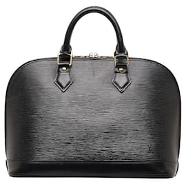 Louis Vuitton-Louis Vuitton Epi Alma PM Leather Handbag M52142 in Good condition-Black