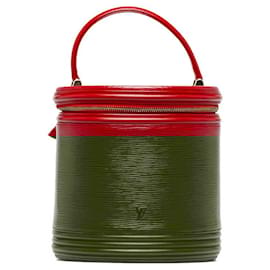 Louis Vuitton-Louis Vuitton Epi Cannes Leather Handbag M48037-Red