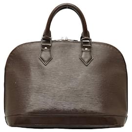 Louis Vuitton-Louis Vuitton Epi Alma PM Leather Handbag M5214D in Good condition-Brown