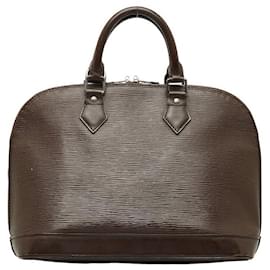 Louis Vuitton-Louis Vuitton Epi Alma PM Sac à main en cuir M5214D en bon état-Marron