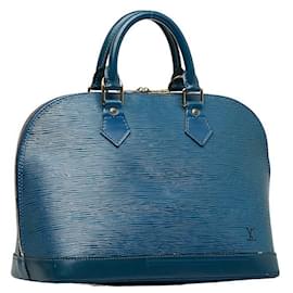 Louis Vuitton-Louis Vuitton Epi Alma PM Leather Handbag M52145 in Good condition-Blue