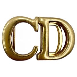 Fivela de cinto CD saddle Christian Dior dourada Dourado