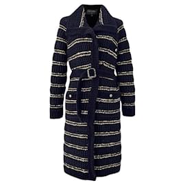 Chanel-Nuevo abrigo relajado de pasarela 31 Rue Cambon.-Azul