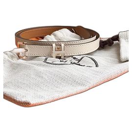 Hermès Hermes pop H 15 belt Chalk Beige
